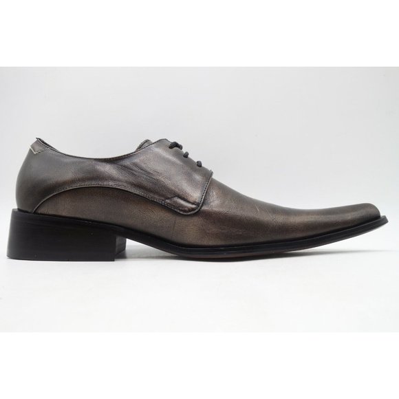 Robert Wayne Parrot Bronze Leather Dress Oxfords Shoes Men\'s 8